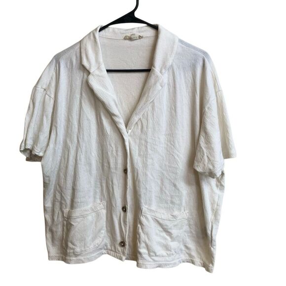 616. Madewell “lightspun camp shirt” Lagenlook Colette top - Picture 3 of 9